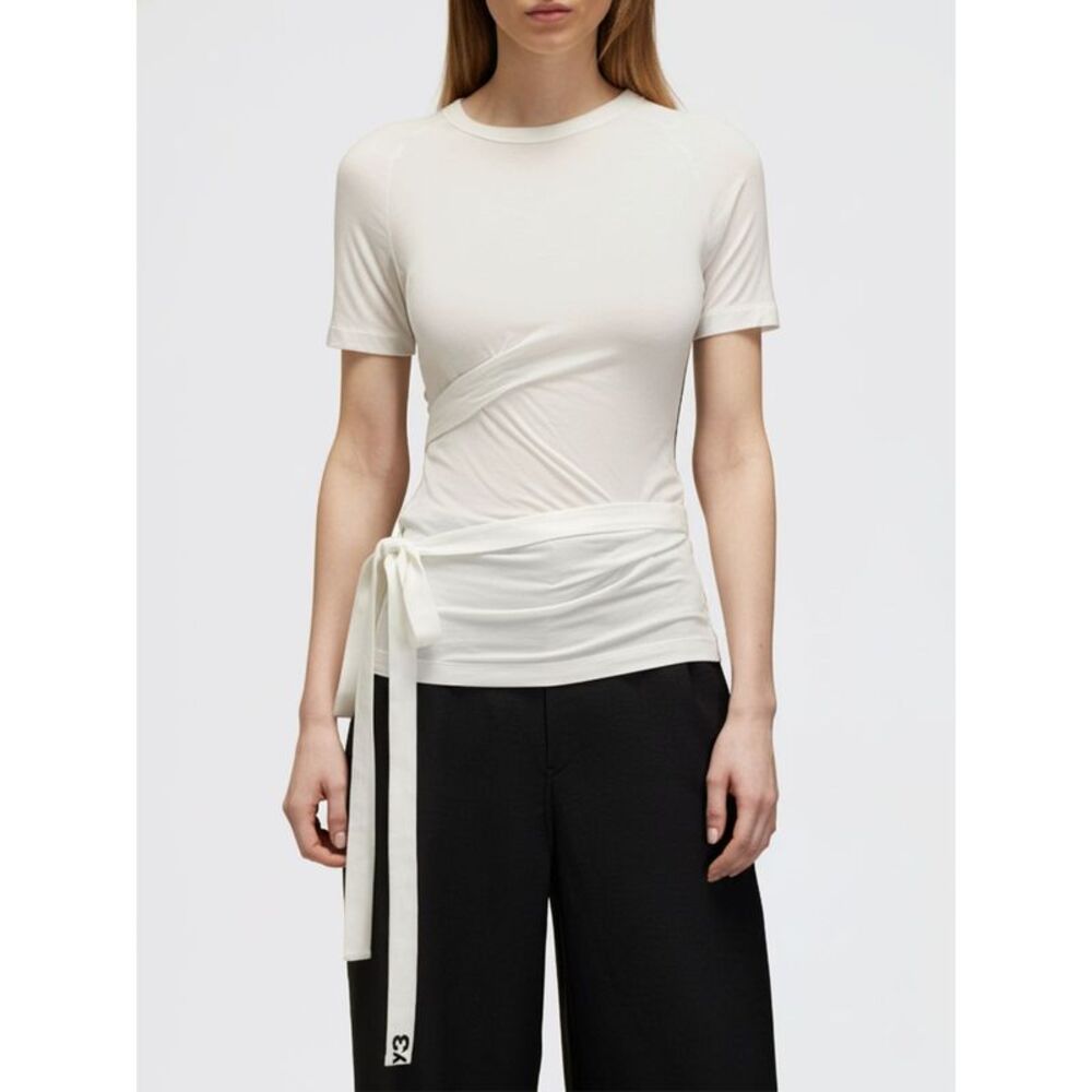Y-3 Women Draped Lycra T-Shirt Y-3